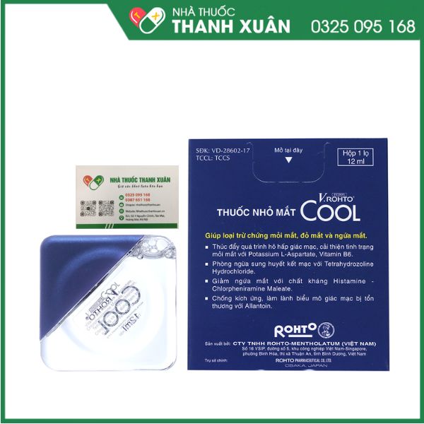 Thuốc nhỏ mắt V.rohto COOL - Giảm mỏi mắt, sung huyết kết mạc